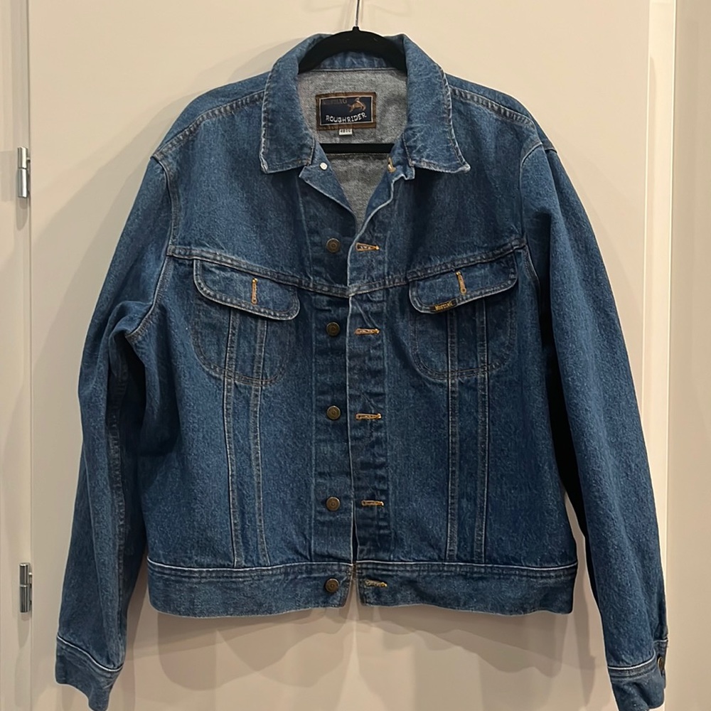 Men’s Size XXL Retro Mustang Denim Jacket